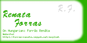 renata forras business card
